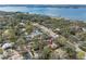 Aerial view showcasing home's location near the water at 2201 Park N St, St Petersburg, FL 33710