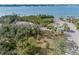 Aerial view of vacant land near waterfront with parking at 2201 Park N St, St Petersburg, FL 33710