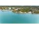 Waterfront property aerial view, showing a secluded lot at 2201 Park N St, St Petersburg, FL 33710