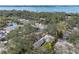 Aerial view showcasing the home's location and neighborhood context at 2201 Park N St, St Petersburg, FL 33710