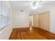 Bedroom with hardwood floors and double door closet at 2201 Park N St, St Petersburg, FL 33710