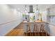 Modern kitchen featuring wood countertops and breakfast bar at 2201 Park N St, St Petersburg, FL 33710