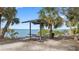 Picnic table under a covered shelter with water views at 2201 Park N St, St Petersburg, FL 33710