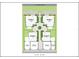 Site plan showing four 3-story homes with driveways and garages at 2550 1St N Ave, St Petersburg, FL 33713