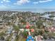 Aerial view showing home's location in a waterfront community at 266 Snell Isle Ne Blvd, St Petersburg, FL 33704