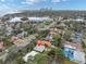 Aerial view showcasing the home and surrounding neighborhood at 266 Snell Isle Ne Blvd, St Petersburg, FL 33704