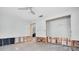 Bedroom undergoing renovation with exposed framing at 266 Snell Isle Ne Blvd, St Petersburg, FL 33704