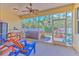 Enjoy the screened lanai with hot tub access and backyard views at 3019 124Th E Ave, Parrish, FL 34219
