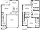 Two-story home floor plan, showing three bedrooms and two baths at 33182 Osprey Peak Way, San Antonio, FL 33576