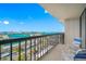 Panoramic waterfront views from a relaxing balcony at 400 Island Way # 1204, Clearwater, FL 33767