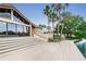 Large deck overlooking the water with stairs and seating at 400 Island Way # 1204, Clearwater, FL 33767