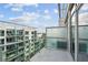 Private balcony overlooking city and partial water view at 111 N 12Th St # 1812, Tampa, FL 33602