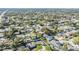 Wide aerial view of a residential neighborhood near the coast at 11398 88Th Ave, Seminole, FL 33772