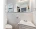 Simple bathroom with a single sink and shower at 11398 88Th Ave, Seminole, FL 33772