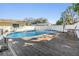 Relaxing above ground pool and deck at 11398 88Th Ave, Seminole, FL 33772