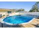 Inviting above ground pool with wooden deck at 11398 88Th Ave, Seminole, FL 33772