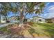 House exterior with large tree and landscaping at 1318 Leland Dr, Sun City Center, FL 33573