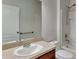 Clean bathroom with shower/tub combo, toilet and vanity at 1610 Bonita Bluff Ct, Ruskin, FL 33570