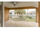 Relaxing screened balcony with a ceiling fan at 2044 Santa Catalina Ln Dr # 2044, Riverview, FL 33578
