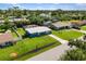 Aerial view of a single-Gathering home with a pool and fenced backyard at 3064 Pinetree St, Port Charlotte, FL 33952