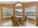Kitchen nook with a round table and chairs, offering ample natural light at 3127 Ivyhill Ct, Holiday, FL 34691