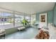 Relaxing screened porch overlooks community at 37015 Sandra Ave, Zephyrhills, FL 33542