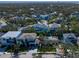 Bird's-eye view of the house and surrounding neighborhood at 4820 W San Jose St, Tampa, FL 33629