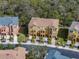 Birds-eye view of townhome, showing driveway and surrounding homes at 8958 White Sage Loop, Lakewood Ranch, FL 34202