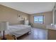 Bedroom with water view and built-in dresser at 9 Haig Pl # 707, Dunedin, FL 34698