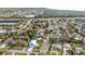 Aerial view showcasing the house and neighborhood at 102 Shoreview Ln, Oldsmar, FL 34677