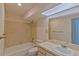 Clean bathroom with tile shower/tub combo at 102 Shoreview Ln, Oldsmar, FL 34677