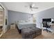 Cozy bedroom with a double bed and workspace at 12575 Maleo Rd, Weeki Wachee, FL 34614