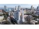 Aerial view of building with unique mural and surrounding cityscape at 226 5Th N Ave # 1106, St Petersburg, FL 33701