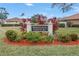 Bordeaux Chateau community entrance sign with landscaping at 2267 Heron Cir, Clearwater, FL 33762