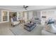 Bright living room with multiple seating areas and large windows at 2267 Heron Cir, Clearwater, FL 33762