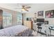 Bedroom with a desk and plenty of space for working and sleeping at 2441 Foggy Creek Cir, Clearwater, FL 33764