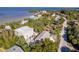 Aerial view showcasing a waterfront home and its surroundings at 3478 Gum Dr, Weeki Wachee, FL 34607