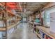 Large workshop with plenty of storage and workbenches at 3478 Gum Dr, Weeki Wachee, FL 34607
