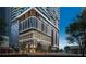 Modern high-rise building with architectural details and street level retail at 520 N Tampa St # 1803, Tampa, FL 33602