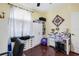 Home office with desk, chair, and built in storage at 5215 New Brittany Ln, Zephyrhills, FL 33541
