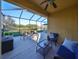 Spacious screened patio, perfect for outdoor entertaining at 5608 Sunset Falls Dr, Apollo Beach, FL 33572