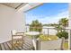 Private balcony offering stunning water views at 6 Treasure Ln, Treasure Island, FL 33706