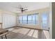 Bright bedroom with water views, tile floors, and ample closet space at 6020 Shore Blvd S # 109, Gulfport, FL 33707