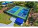 Two well-maintained pickleball courts for recreational play at 7914 Hampton Lake Dr, Tampa, FL 33647