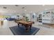 Game room with a pool table, providing entertainment for Gathering and guests at 1217 De Narvaez Ave, Bradenton, FL 34209