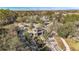 Aerial view of community entrance and surrounding landscape at 14545 Mirabelle Vista Cir, Tampa, FL 33626