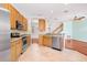 Updated kitchen with stainless steel appliances and breakfast bar at 14545 Mirabelle Vista Cir, Tampa, FL 33626