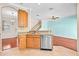 Modern kitchen with stainless steel appliances and island at 14545 Mirabelle Vista Cir, Tampa, FL 33626