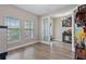 Bright home office with hardwood floors and access to the foyer at 18079 Ramble On Way, Land O Lakes, FL 34638