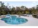 Community pool with lap lanes and lounge chairs at 18079 Ramble On Way, Land O Lakes, FL 34638